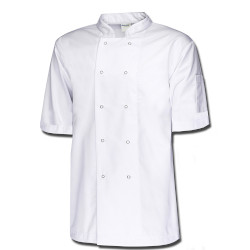 99936 Bidfood White Short Sleeve Chefs Jacket Size S 34