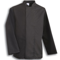 60270 Tibard Black Coolmax Long Sleeve Chefs Jacket Size M 38