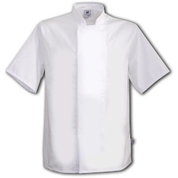 60275 Tibard White Short Sleeve Chefs Jacket Size M 38