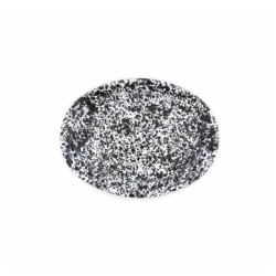 Enamel Splatterware Black Oval Platter 18