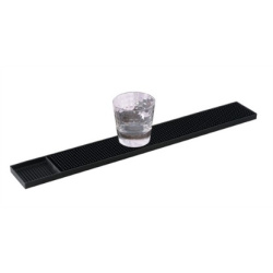 Black Strip Bar Mat 24x3