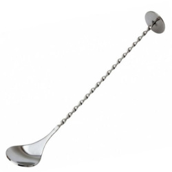 Stainless Steel Cocktail Mixing Spoon With Masher