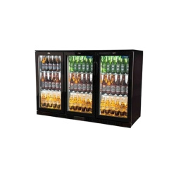 Unifrost Triple Door Bar Cooler Black