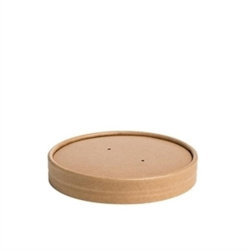 Kraft Compostable Lid for 8oz/12oz Soup Containers