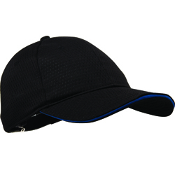 Cool Vent Baseball Cap Blue Trim One Size