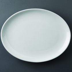 Hotelware Oval Coupe Plates 254 x 197 mm (Pack of 12)