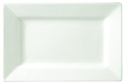 Lumina Wide Rim Rectangular Plates 310mm (Pack of 2)