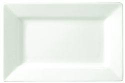 Wide Rim Rectangular Plates 200x 130mm (Pack of 6)