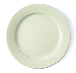 Olympia Ivory Wide Rimmed Plates 250mm (Pack of 12)