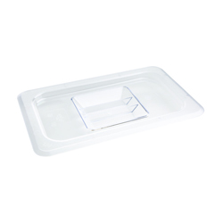 Vogue Clear Polycarbonate Lid GN Lid - 1/4