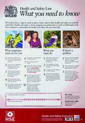 Health & Safety Law Poster A2