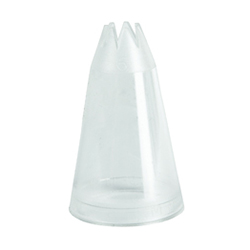 Savoy Piping Tube Polycarbonate Star - No 6 3/8
