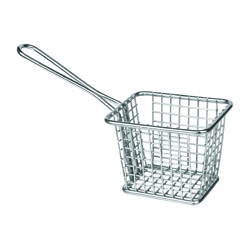 Olympia Square Presentation Basket St/St Small