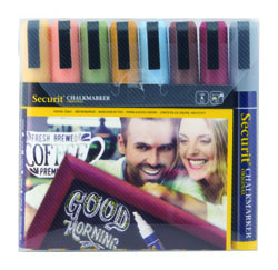 6mm Liquid Chalk Pens Assorted Earth Colours (Pack of 8)