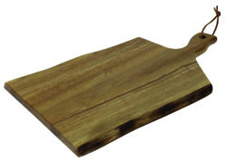 Acacia Wood Wavy Handled Wooden Board 305 x 355 mm