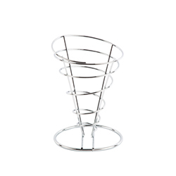 Olympia French Fry Holder Chrome Wire Cone