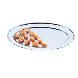 Olympia Oval Serving Tray St/St - 300mm 11 1/2
