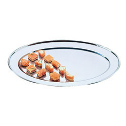 Olympia Oval Serving Tray St/St - 500mm 20