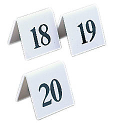 Plastic Table Numbers 31-40
