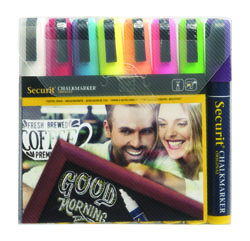 6mm Liquid Chalk Pens Assorted Colours (Pack of 8)