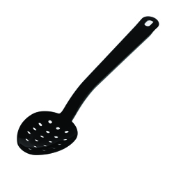 Perforated Serving Spoon Black Exoglass 220degC  340mm