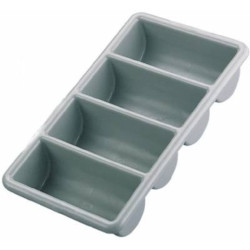 Tray Cutlery Grey Polypropylene
