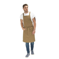 Le Chef crossover khaki bib apron